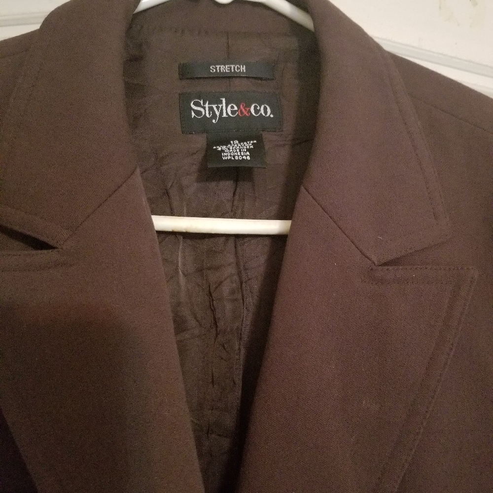 Brown skirt and jacket